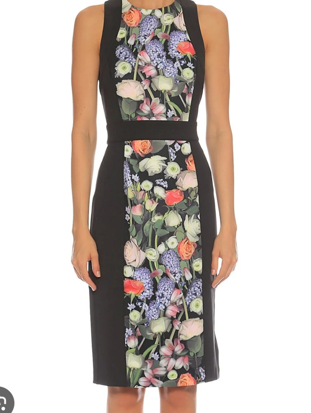 Ted Baker Akva Kensington Floral Body Con Dress TB Size 5 (US 12/14)